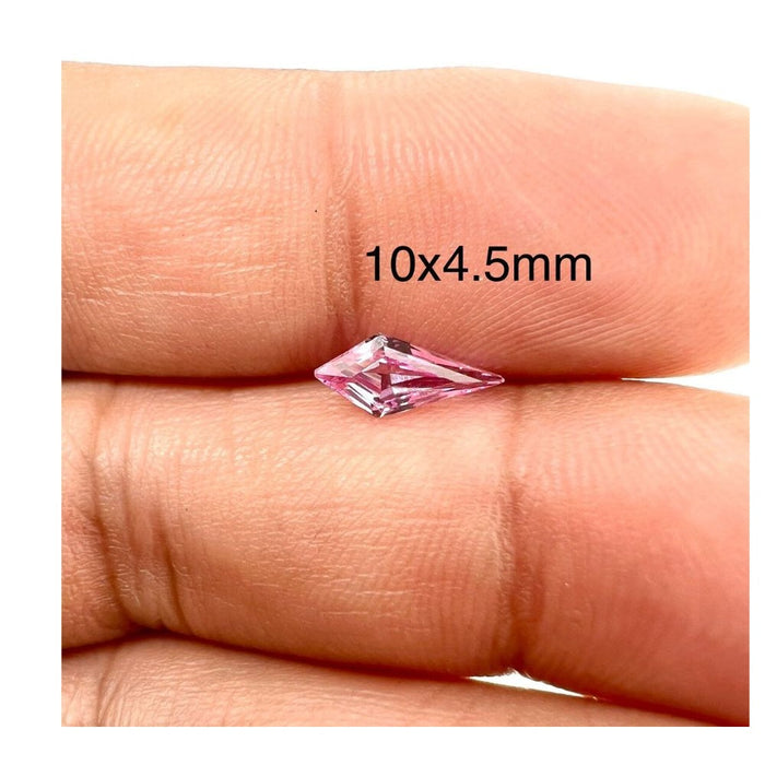 Synthetic Pink Sapphire Kite Cut