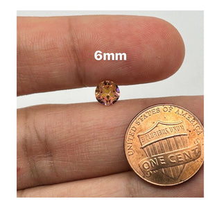 Natural Sunrise Mystic Topaz Round Texas Star Cut AAA Quality Faceted Gemstone Available in 5MM-10MM
