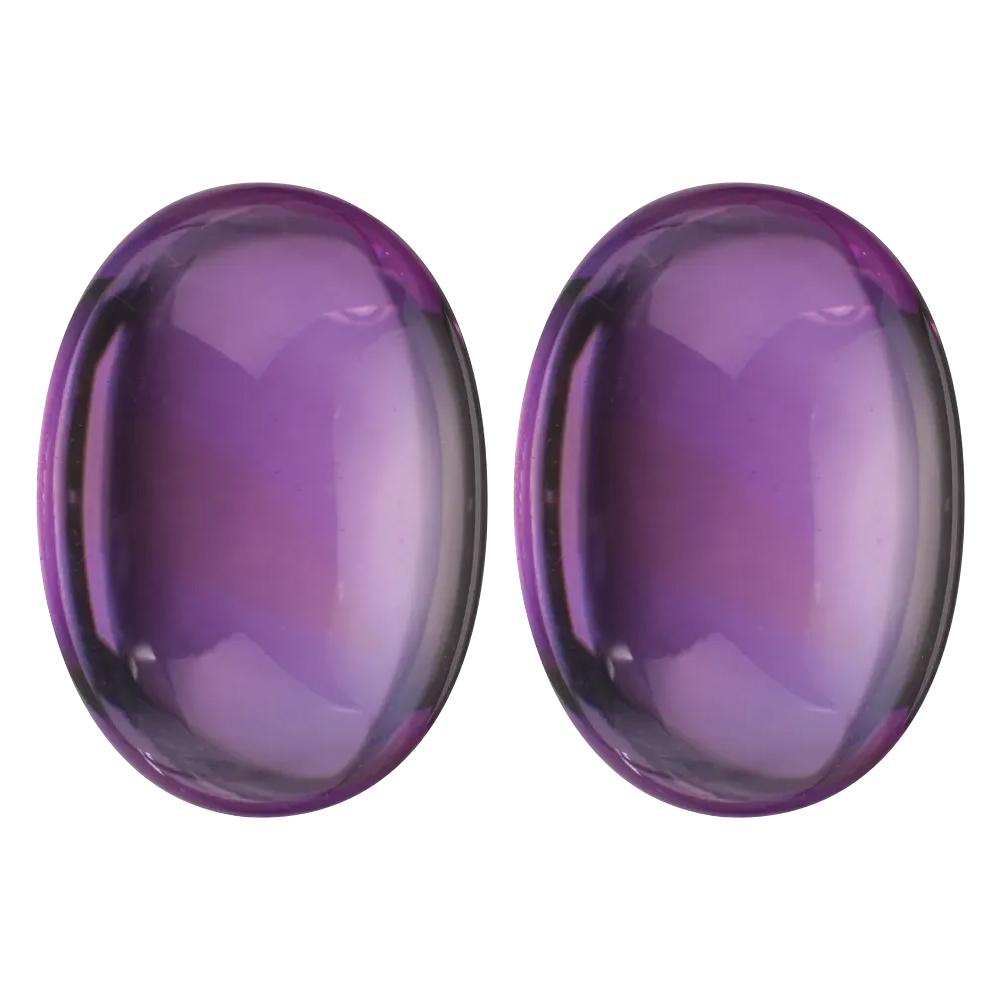 Natural Loose Amethyst Oval Cabochon Cut