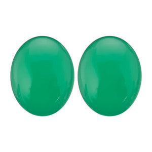 Natural Chrysoprase Oval Cabochon Cut