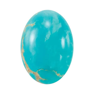 Natural Oval Cabochon Loose Kingman Turquoise