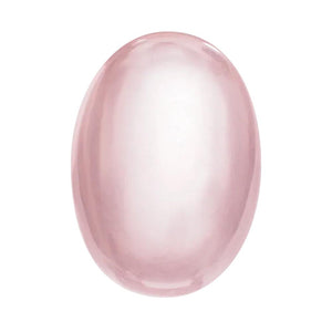 Natural Oval Cabochon Cut Loose Rose Quartz