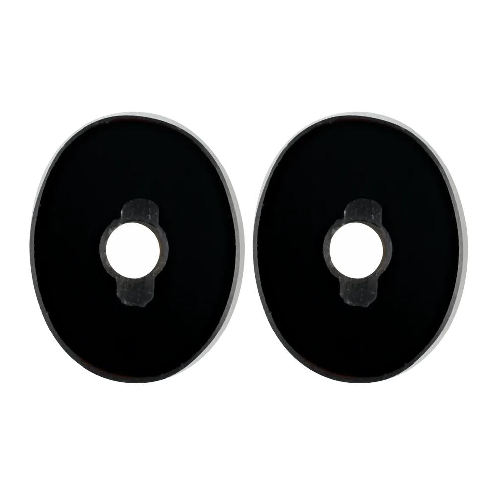 Natural Loose Oval Flat-Top with Hole Black Onyx