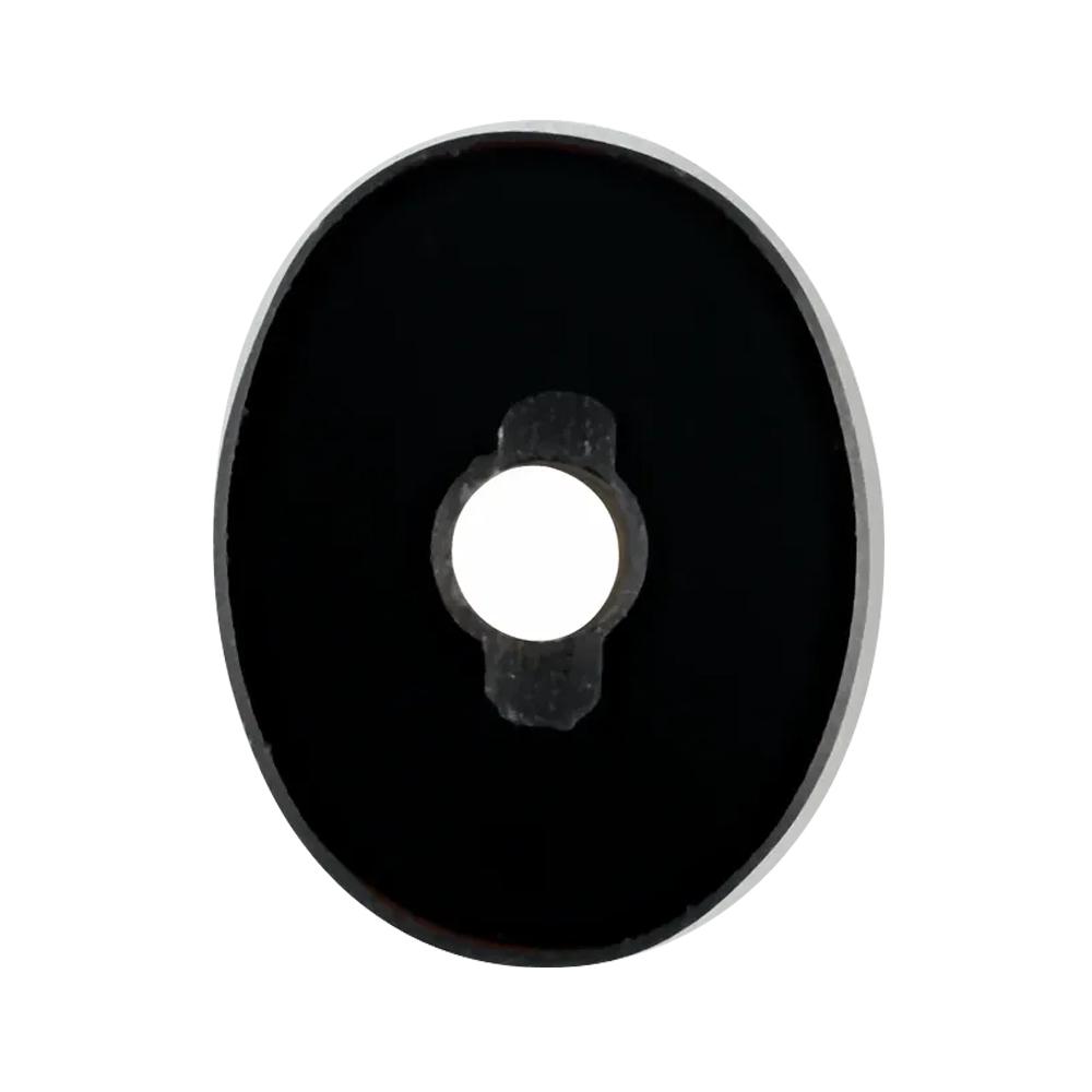 Natural Loose Oval Flat-Top with Hole Black Onyx