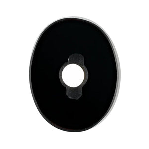 Natural Loose Oval Flat-Top with Hole Black Onyx