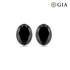 Loose Black Diamond Oval Shape AAA Quality Available From 5x3MM- 7x5MM
