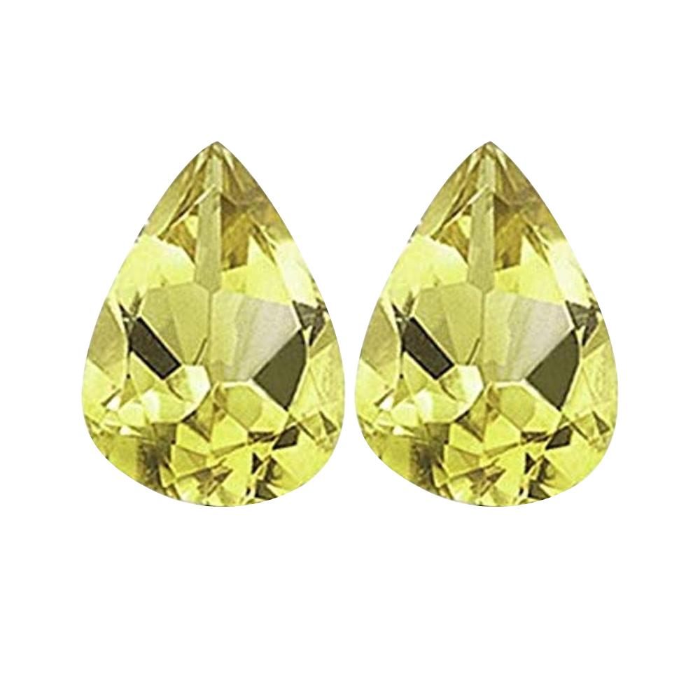 Natural Lemon Citrine Pear Cut