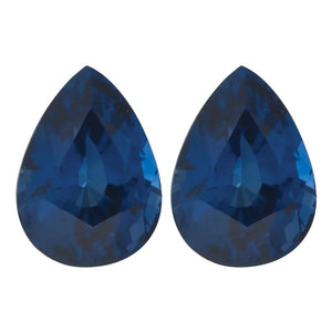 Natural Pear Loose Blue Sapphire