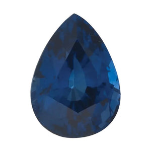 Natural Pear Loose Blue Sapphire