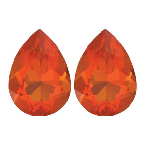 Mexican Fire Opal Pear Cut