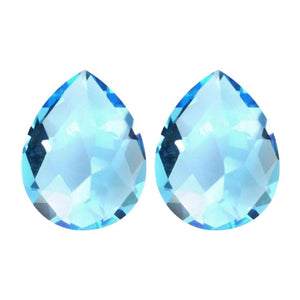 Swiss Blue Topaz Pear Cabochon Cut