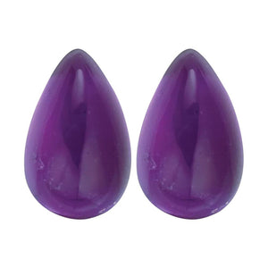 Natural Loose Amethyst Pear Cabochon Cut