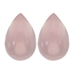 Natural Pear Cabochon Cut Loose Rose Quartz