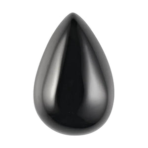 Natural Black Onyx Pear Shape Calibrated Cabochon-cut Available in 5x3MM-12x8MM