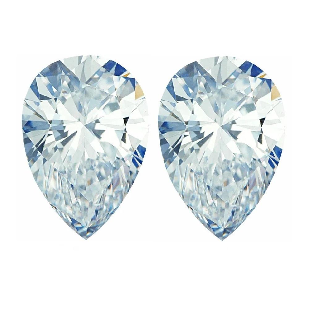 Natural Pear Cut GHI Color Loose White Diamond