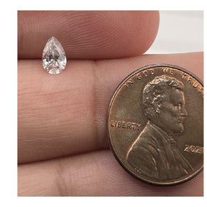 Lab Grown White Moissanite Pear Shape Eye Clean Quality DEF Color Available in 3x1.5MM - 15x11MM