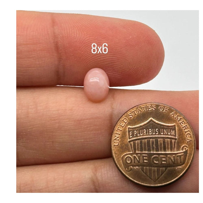 Pink Opal Cabochons AAA Grade Oval Gems Available Sizes 8x6 to 10x8mm