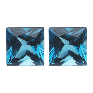 London Blue Topaz Princess Cut