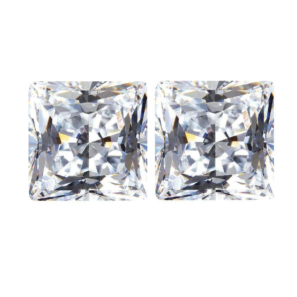 Lab Created Princess White Cubic Zirconia