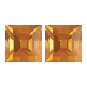 Natural Yellow Citrine Princess Step Cut