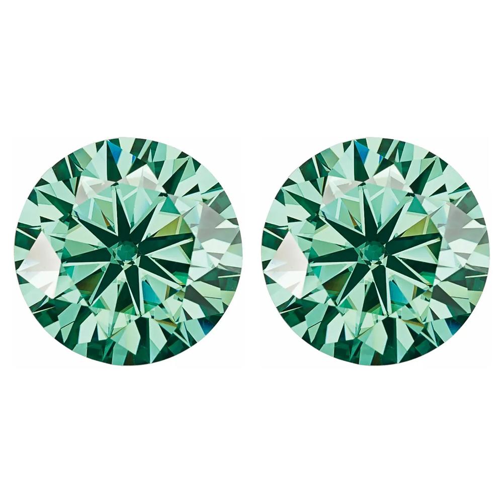 Round Best Green Moissanite