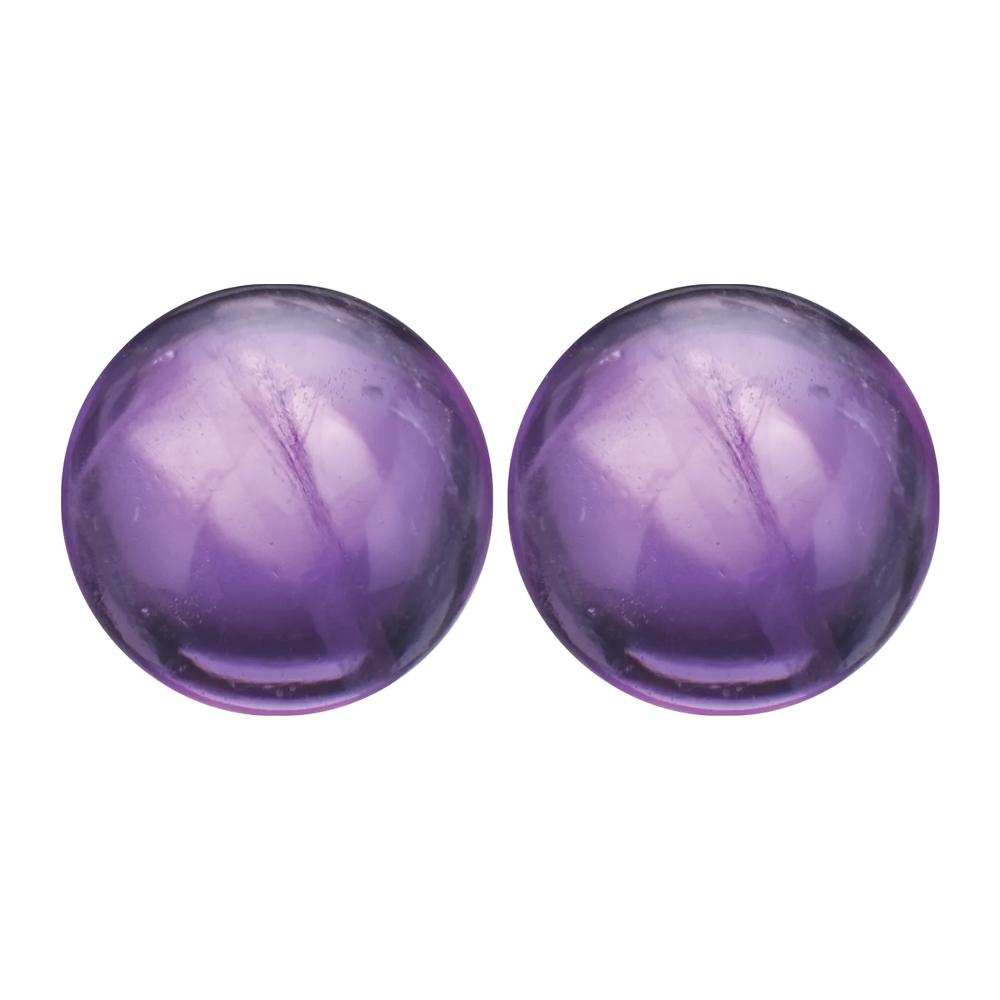 Natural Loose Round Cabochon Amethyst