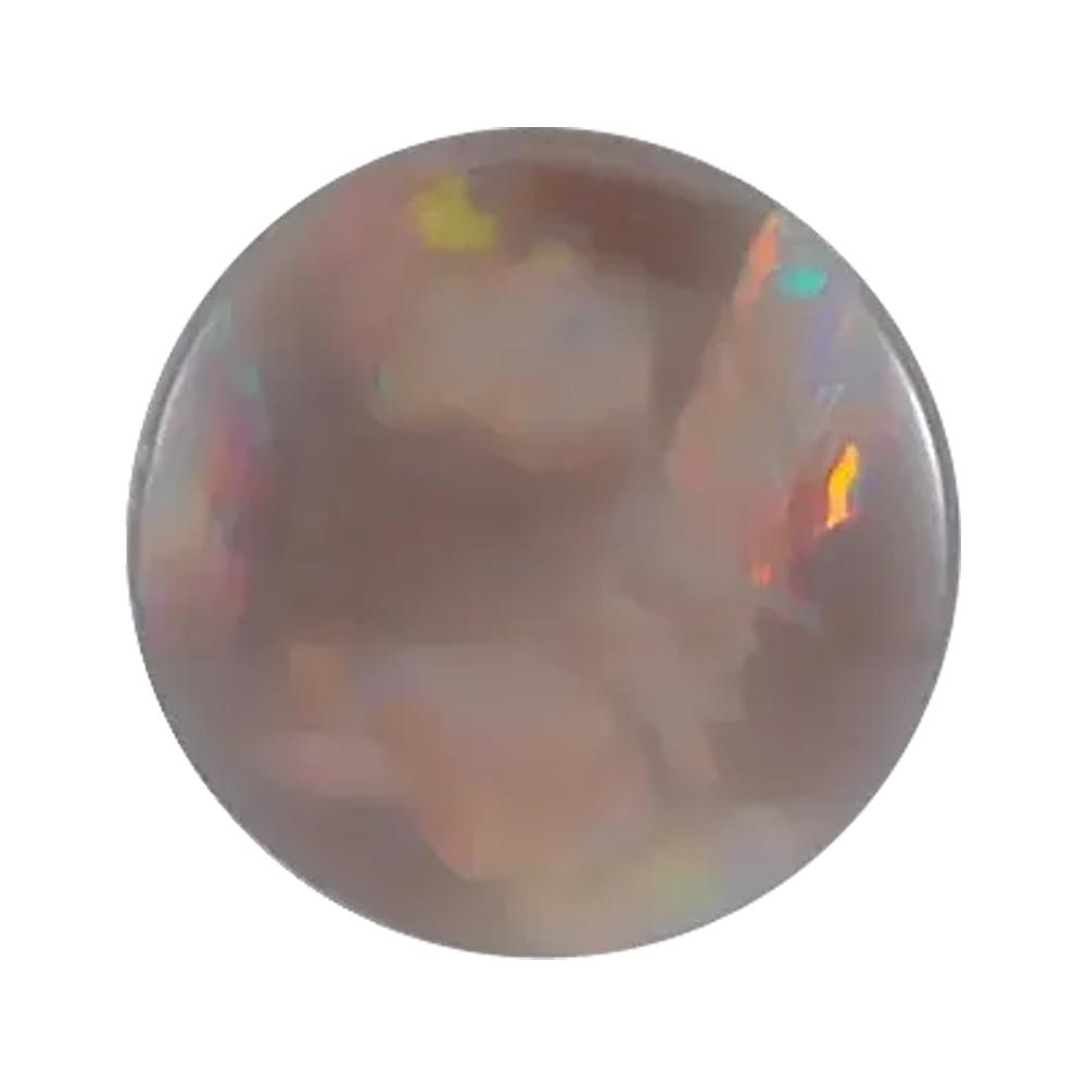 Natural Round Cabochon Black Australian Opal