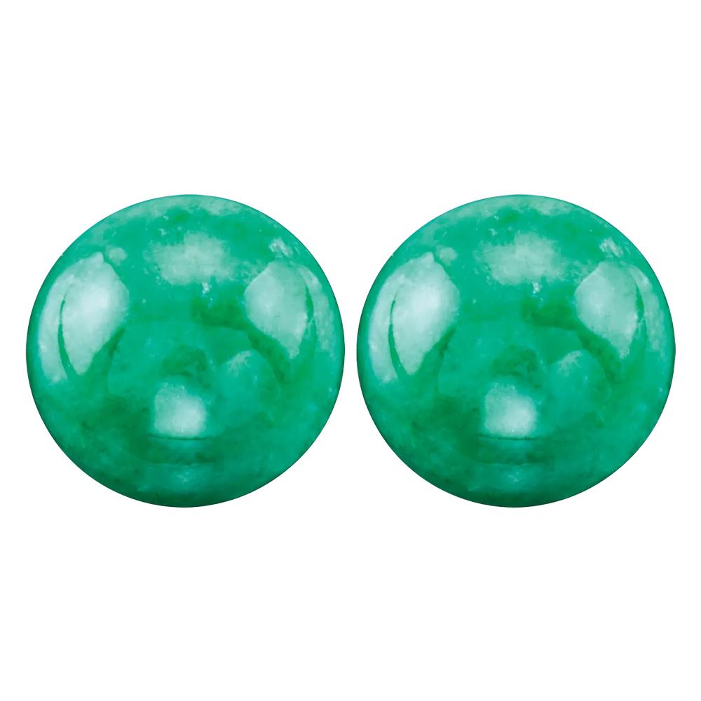 Natural Loose Round Cabochon Jadeite Jade