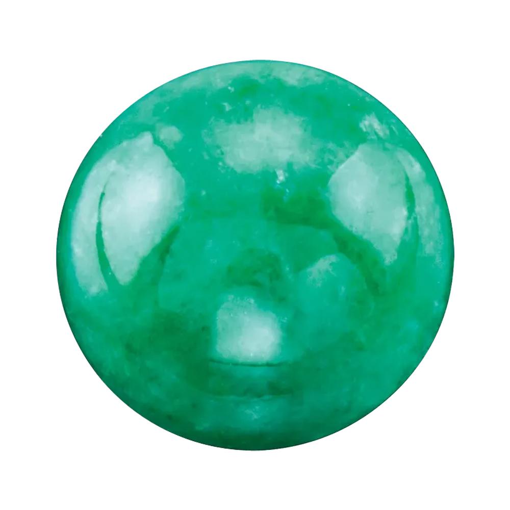 Natural Loose Round Cabochon Jadeite Jade