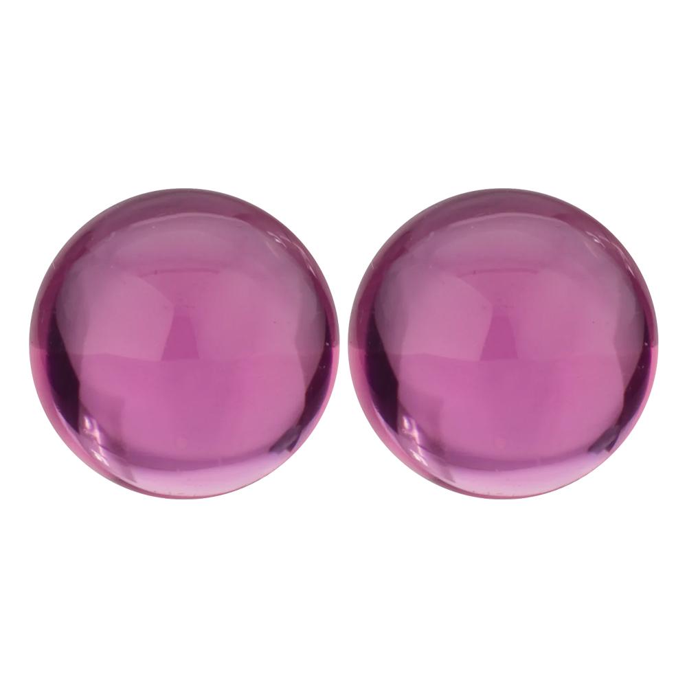 Natural Round Cabochon Loose Pink Tourmaline