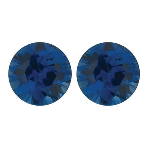 Natural Round Diamond Cut Loose Blue Sapphire - Smaller Size