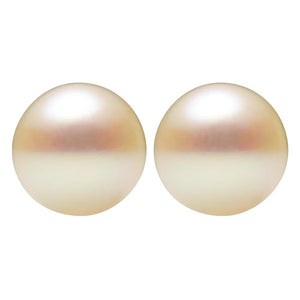Round Half Drilled White Freshwater Cultured Pearl