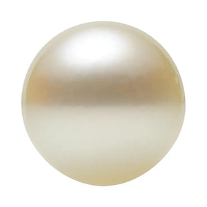 Round Half Drilled White Akoya Cultured Pearl