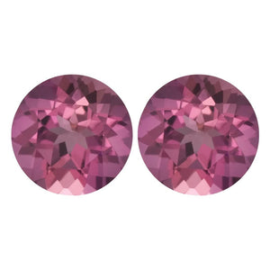 Natural Pink Tourmaline Round Shape AA Quality Faceted Gemstone Available in 1MM-6MM