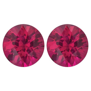 Natural Round Diamond Cut Loose Ruby