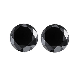 Loose Black Diamond GIA Certified Round Brilliant AAA Quality Available in Single and Pair From 1 ct- 8 ct