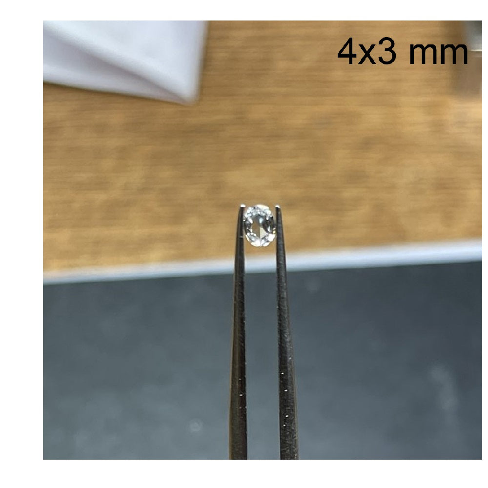 4x3MM (Weight range-0.07-0.11 Cts each stone)