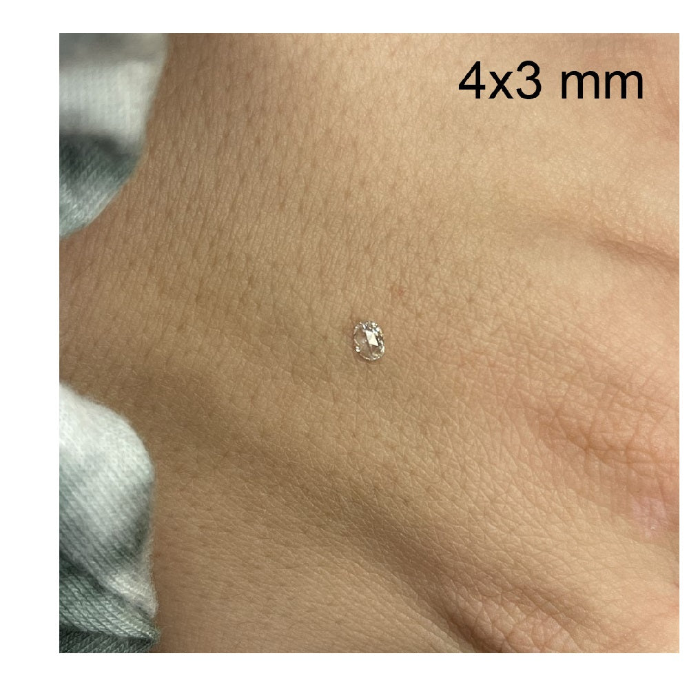 4x3MM (Weight range-0.07-0.11 Cts each stone)