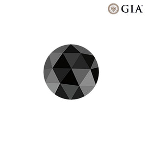 Treated Fancy Black Diamond Round Rose Cut From 1 Ct - 3 Ct