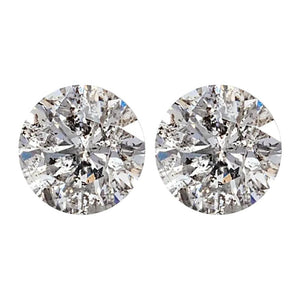 Natural Round Salt And Pepper Diamond Grey Color I3 Quality