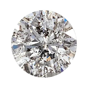 Natural Round Salt And Pepper Diamond Grey Color I3 Quality