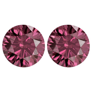 Treated Round SI Quality Loose Pink Diamond