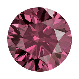Treated Round SI Quality Loose Pink Diamond