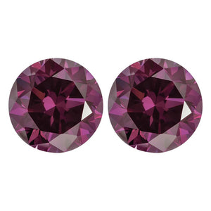 Treated Round SI Quality Loose Purple Diamond