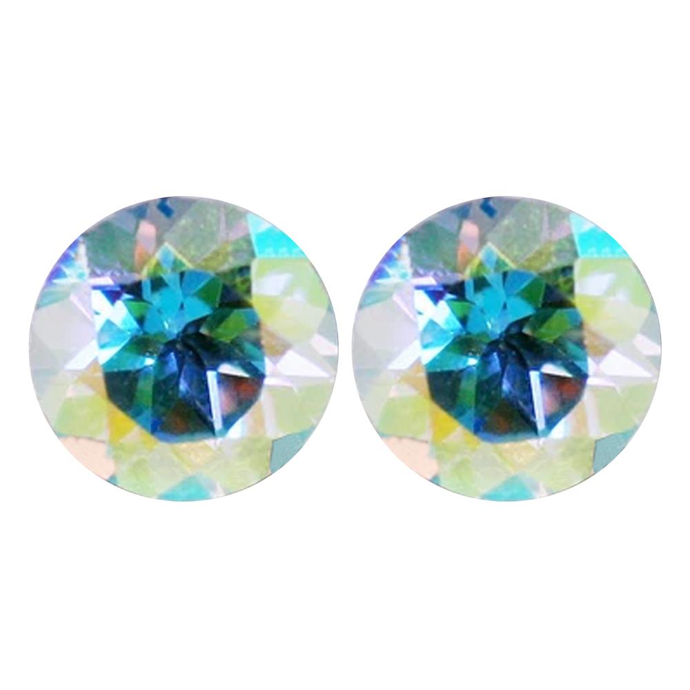 Round Cut Loose Mystic Mercury Mist Topaz