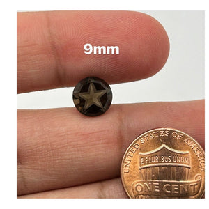 Round Texas Star Best Smokey Quartz