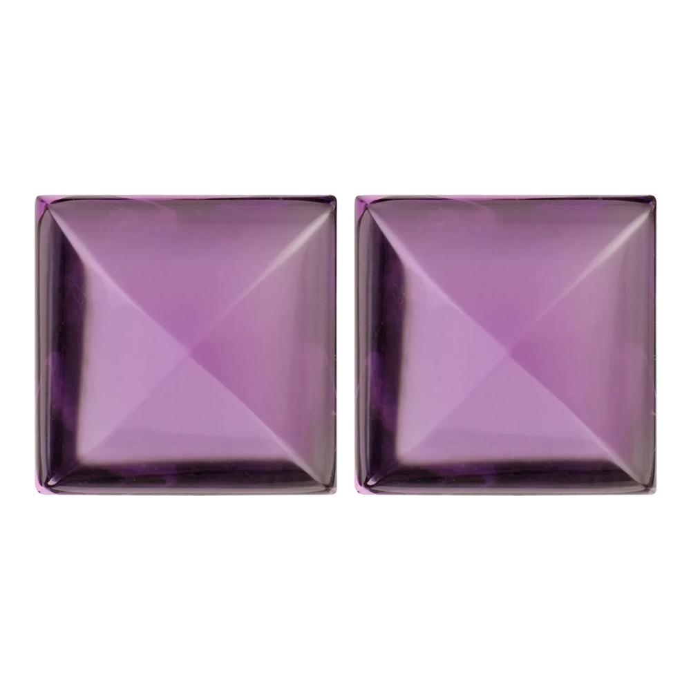 Natural Loose Amethyst Square Cabochon Cut