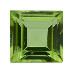 Natural Square Step Cut Loose Peridot
