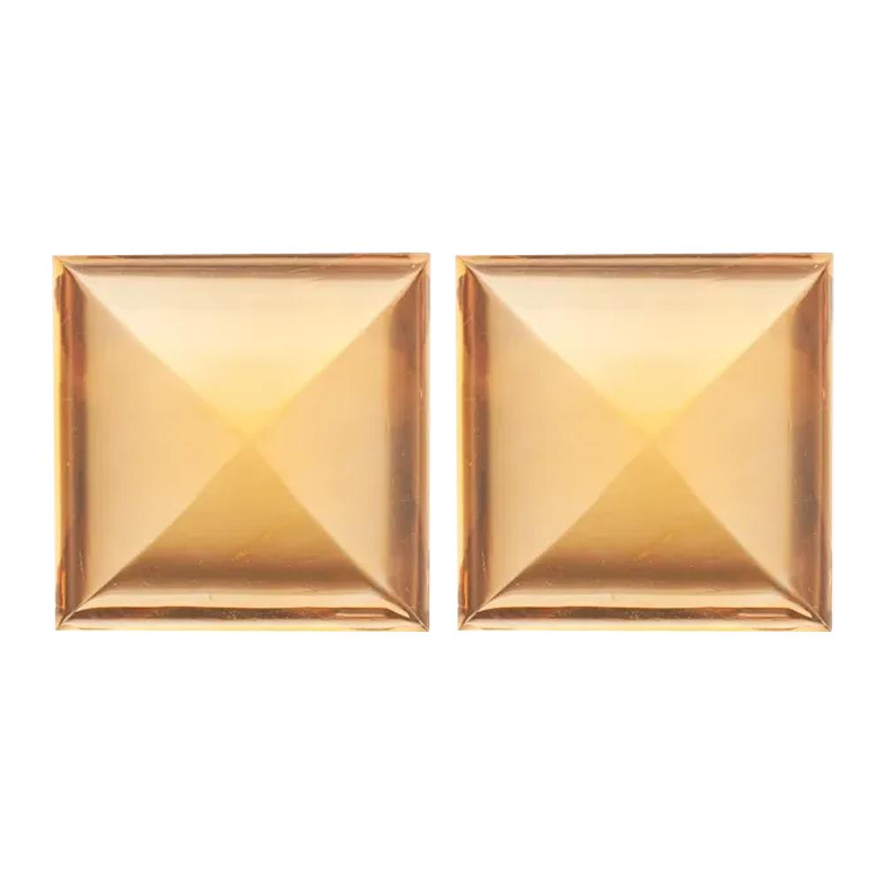 Natural Citrine Square Cabochon Cut