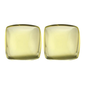 Natural Square Cabochon Loose Lemon Quartz
